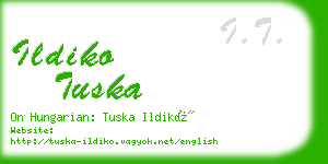 ildiko tuska business card